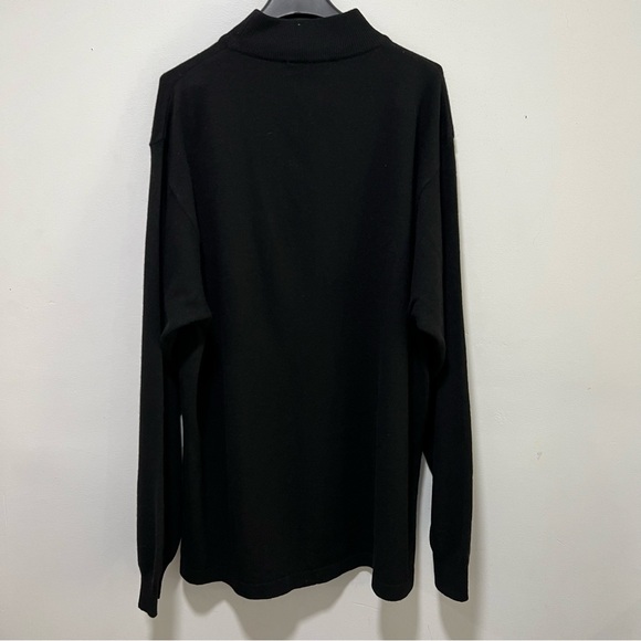New Paolo Valenzi Women’s Wool & Cashmere Sweater  Mock Neck Size L Black - Picture 5 of 8